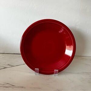 Fiesta Classic Rim 7" Salad Plate Scarlet Vibrant Red Ceramic
